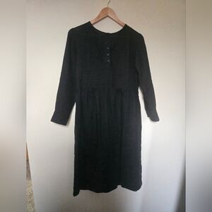 Pyne & Smith Black Linen Dress XS